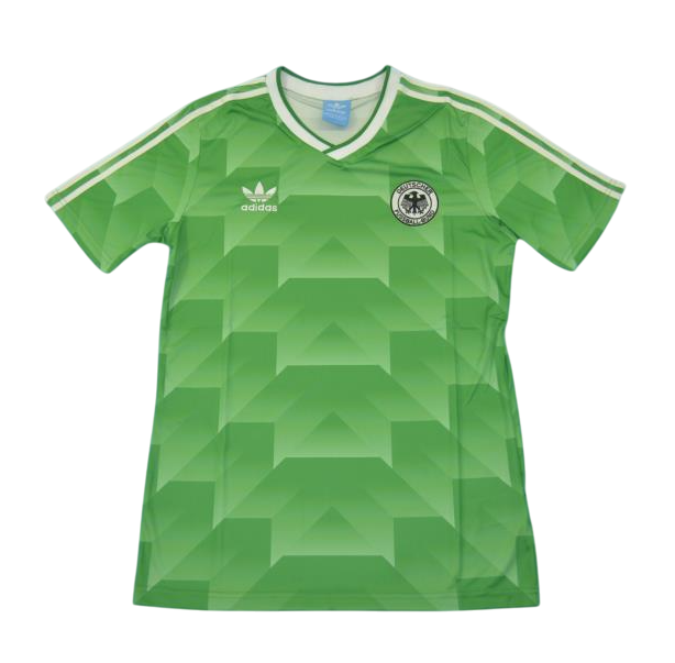 Camiseta retro de la selección alemana de visitante (1990) para hombre (verde)