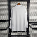 Camiseta retro de manga larga para aficionado Adidas del Real Madrid I 10/11 para hombre - Blanca