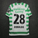 Camiseta retro local del Sporting I 03/04 para hombre - Verde y blanco