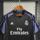 Camiseta retro de aficionado Adidas del Real Madrid II 15/16 para hombre - Negra