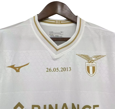 Camiseta de aficionado de la Lazio para hombre, Copa Italia 23/24, blanca