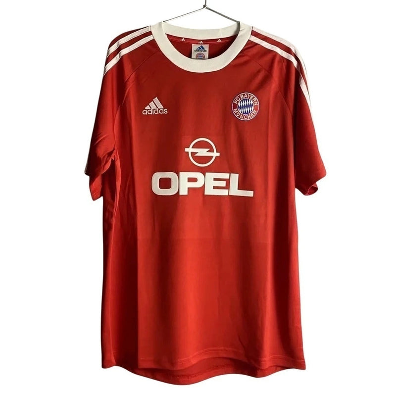 Camiseta retro local del Bayern Múnich I 01/02, camiseta Adidas para hombre - Roja