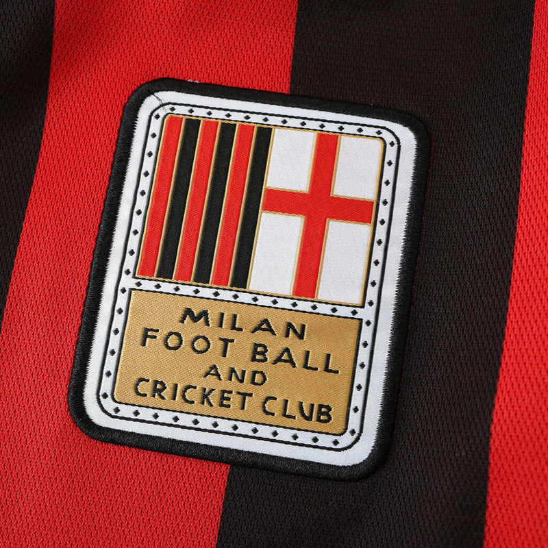 Camiseta de manga larga 24/25 para hombre del Milan 125 años - Rojo y negro