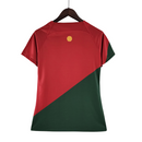 Camiseta Nike de local de la selección nacional de Portugal 22/23 para mujer - Roja y verde