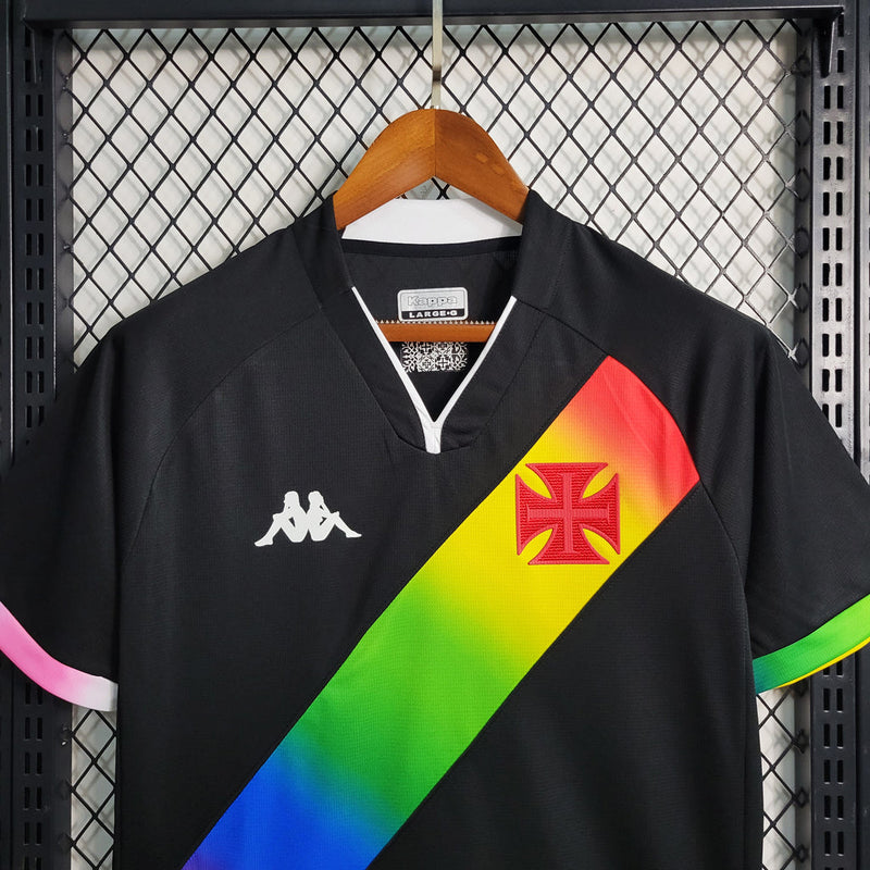 Camiseta de fanático LGBT 23/24 de Vasco da Gama Kappa - Negra y colorida