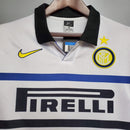 Camiseta retro de visitante II del Inter de Milán 1998 para hombre - Blanca