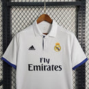 Camiseta retro Adidas del Real Madrid I 16/17 para hombre - Blanca