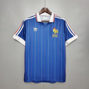 Camiseta Adidas de aficionado de Francia Retro I Home 1982 para hombre - Azul