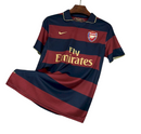 Camiseta retro de aficionado del Arsenal Third Third III 07/08 para hombre - Rojo y negro
