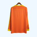 Camiseta retro de portero de la selección brasileña - Camiseta de manga larga de Brasil 1998 para hombre - Naranja