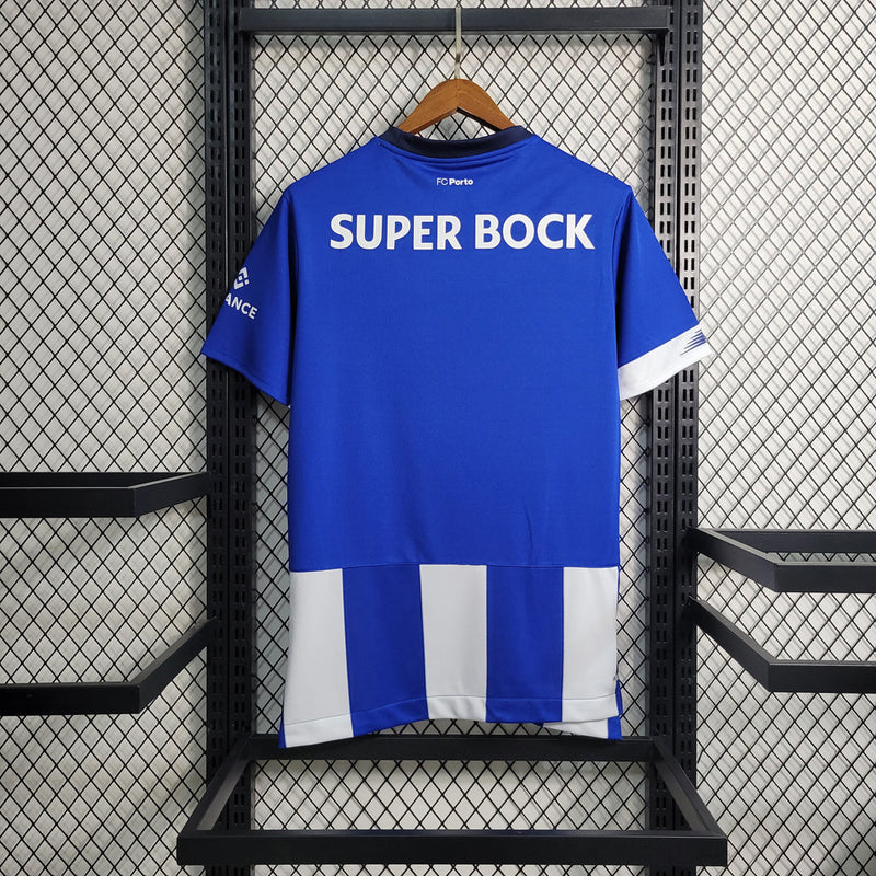 Camiseta de aficionado New Balance Porto Home 23/24 para hombre - Azul y blanco