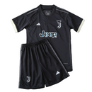 Camiseta y pantalón corto Juventus Third III 23/24 para niños - Negro