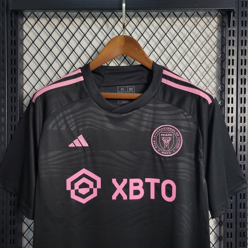 Camiseta Adidas Miami II 23/24 para hombre - Negra y rosa