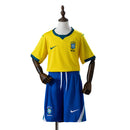 Camiseta + Shorts Niños Brasil Copa del Mundo Local 2026 -Amarillo