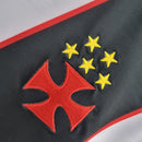 Camiseta retro de aficionado Kappa Vasco da Gama 1998 para hombre (blanco y negro)