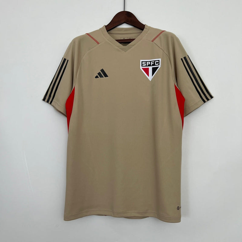 Camiseta de entrenamiento para aficionados del Sao Paulo 23/24 de Adidas para hombre (mixta)