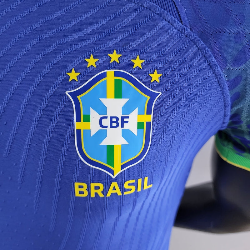 Camiseta Nike de jugador de la selección brasileña II 2022 para hombre - Azul