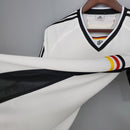 Camiseta retro de la selección alemana I Home 1998 Adidas para hombre - Blanca