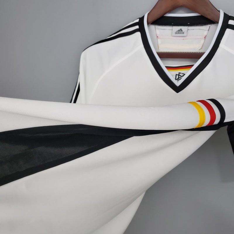 Camiseta retro de la selección alemana I Home 1998 Adidas para hombre - Blanca