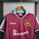 Camiseta retro Fila para hombre del West Ham 99/01 - Borgoña