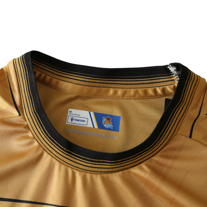 Camiseta de aficionado de la Real Sociedad Visitante II 2024/25 para hombre - Dorada