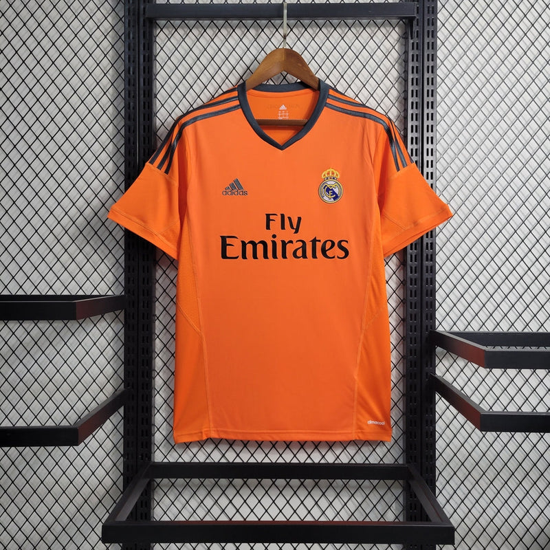 Camiseta retro Adidas Fan del Real Madrid 13/14 II para hombre - Naranja