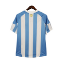 Camiseta retro de la selección argentina 2010 de Adidas para hombre - Blanca y azul