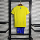 Camiseta y pantalón corto All-Nassr Home I 23/24 para niños - Amarillo