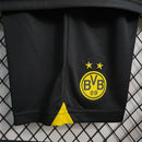 Camiseta y pantalón corto local del Borussia Dortmund 23/24 para niños - Amarillo
