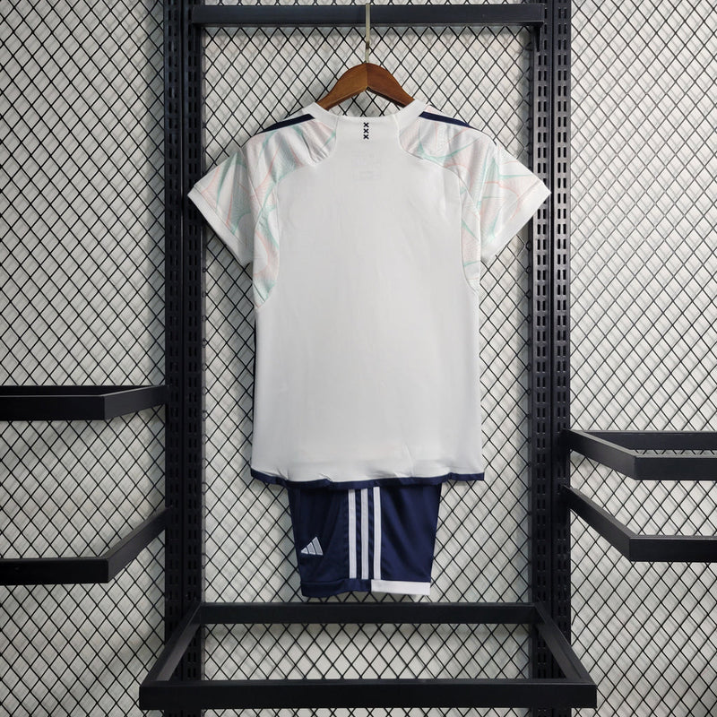 Camiseta y pantalón corto Ajax II 23/24 para niños - Beige