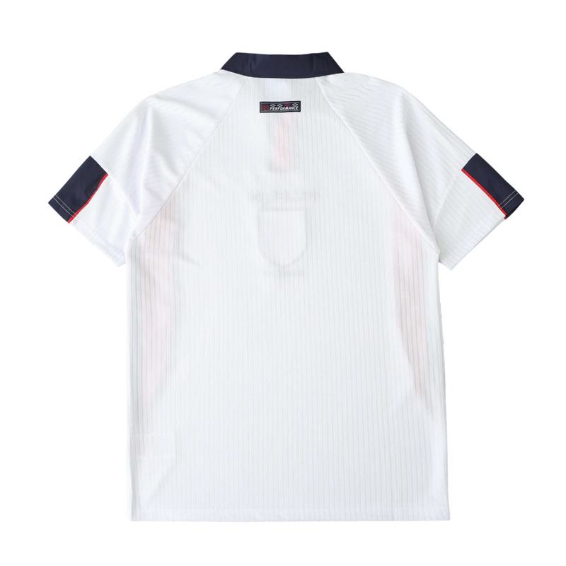 Camiseta retro de local de la selección nacional de Inglaterra de 1998 para hombre - Blanca