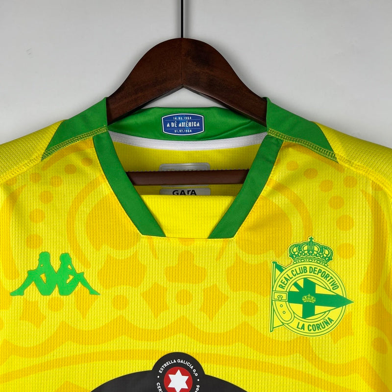 Camiseta Kappa La Coruña Segunda Equipación II 23/24 Hombre - Amarillo
