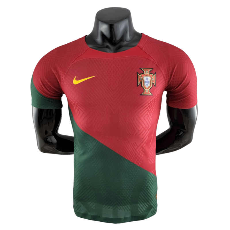 Camiseta Nike de jugador de la selección nacional de Portugal 22/23 (local, hombre) - Rojo y verde