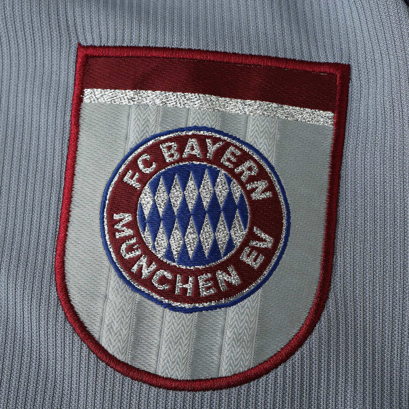Camiseta retro de visitante II del Bayern de Múnich 98/99 Adidas para hombre - Gris