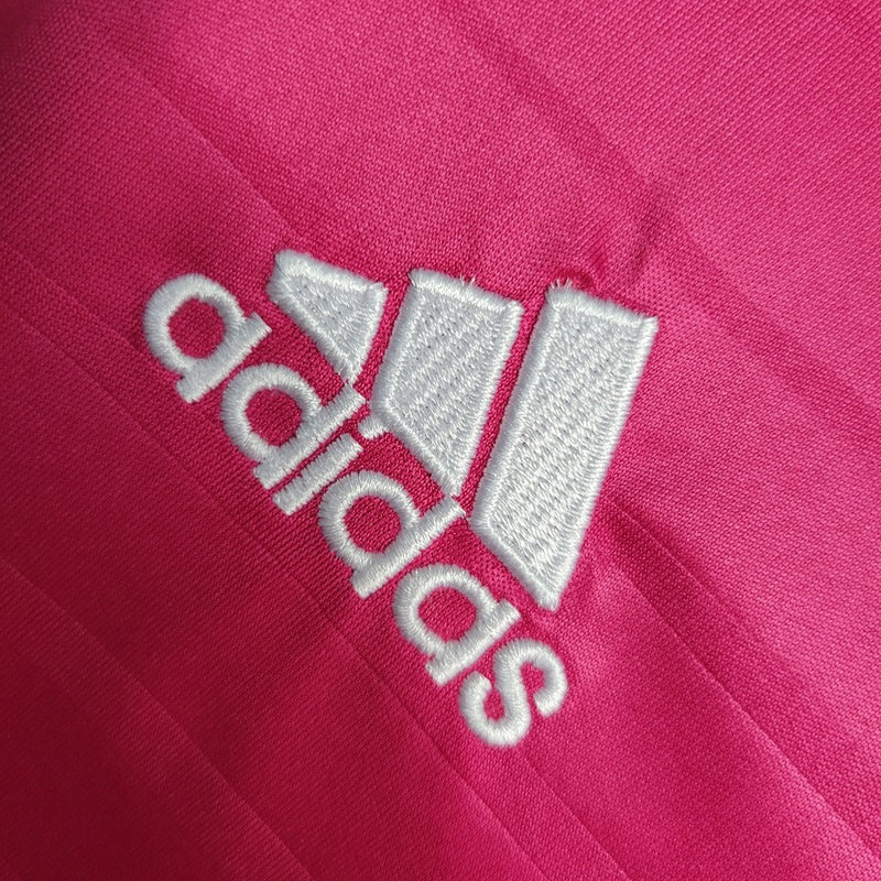 Camiseta retro de manga larga para aficionado Adidas del Real Madrid III 14/15 para hombre - Rosa