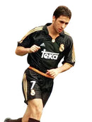 Camiseta retro de aficionado Adidas Real Madrid II 99/01 para hombre - Negra