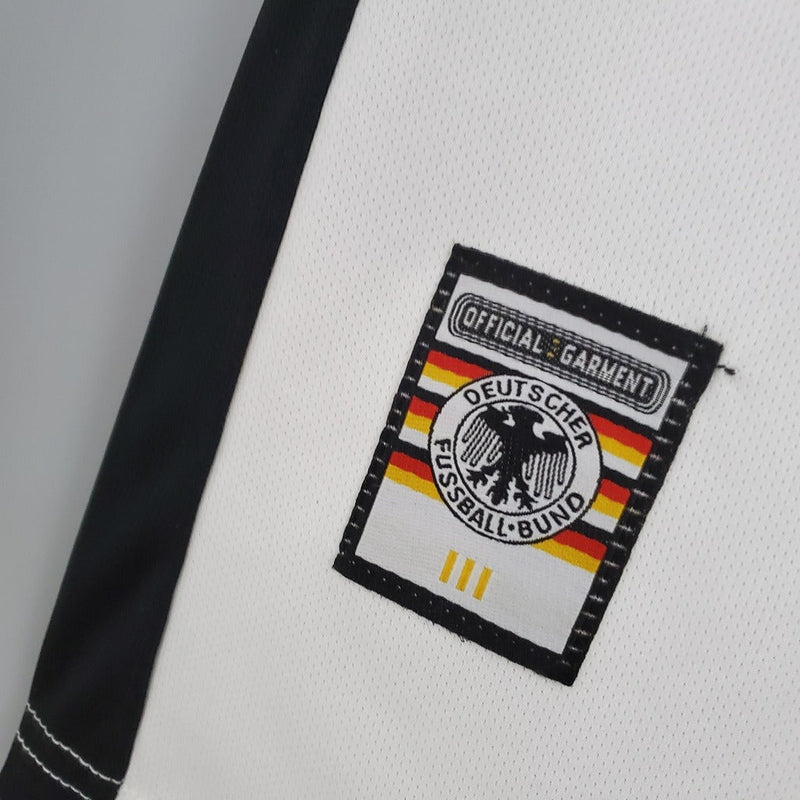 Camiseta retro de la selección alemana I Home 1998 Adidas para hombre - Blanca