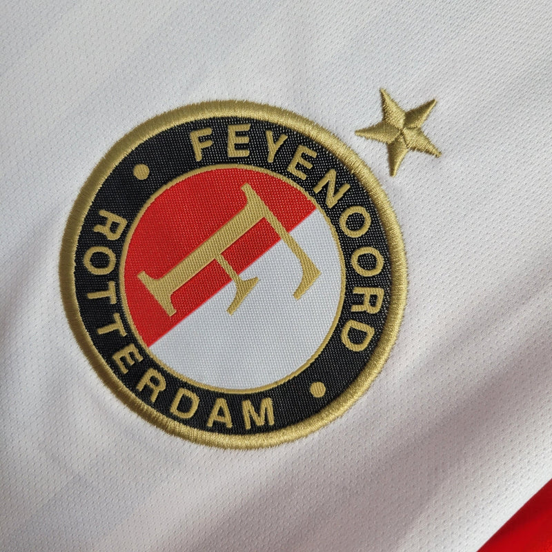 Camiseta de aficionado Castore para hombre del Fyenoord Home 23/24 - Roja y blanca