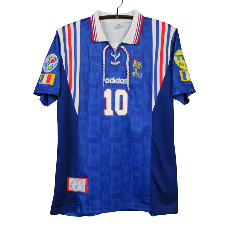 Camiseta Adidas para hombre de la selección francesa retro I 1996 - Azul
