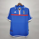 Camiseta Adidas de aficionado de Francia Retro I Home 2000 para hombre - Azul