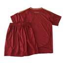 Camiseta y pantalón corto Roma Home I 24/25 para niños - Rojo