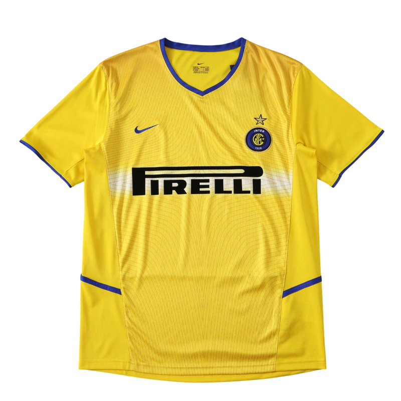 Camiseta Nike Retro Third Third IIII 02/03 para hombre del Inter de Milán - Amarilla