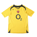 Camiseta Nike retro de visitante del Arsenal 05/06 para hombre - Amarilla