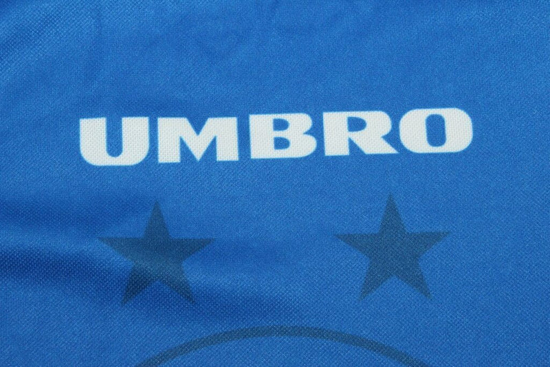 Camiseta retro de visitante de la selección nacional de Brasil de 1994 para hombre - Azul