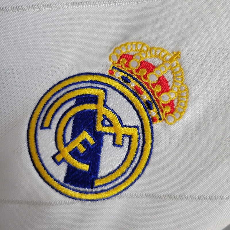 Camiseta retro de aficionado Adidas del Real Madrid I 17/18 para hombre - Blanca
