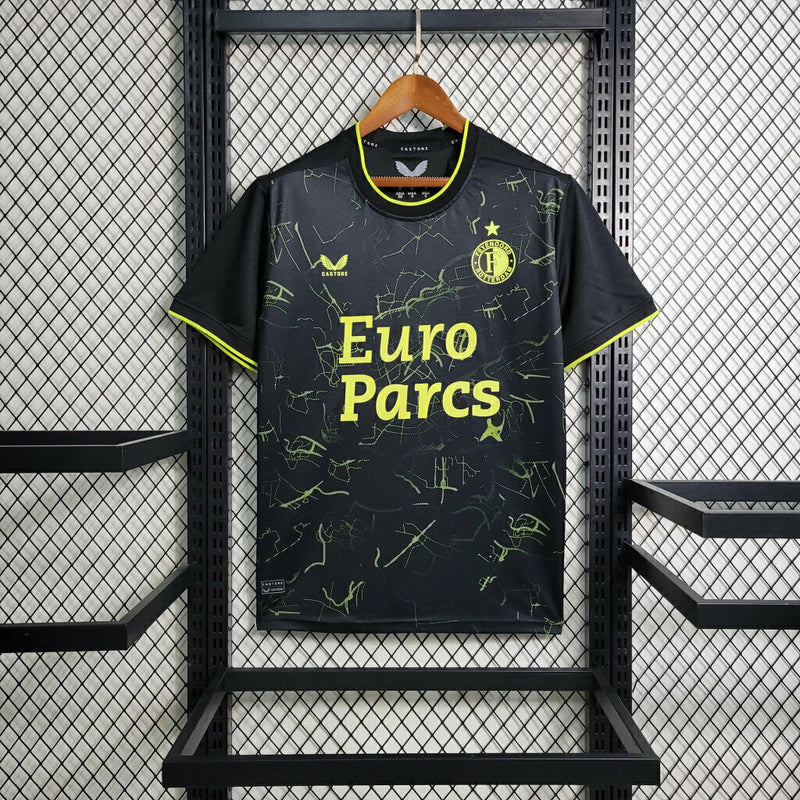 Camiseta de aficionado Castore para hombre del Fyenoord IIII 23/24 - Negra