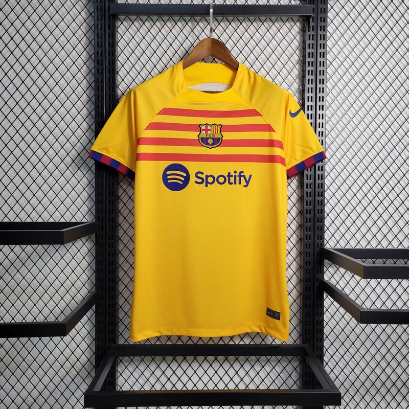 Camiseta Nike para aficionado del Barcelona IIII 23/24 para hombre - Amarilla