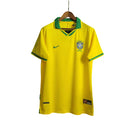 Camiseta retro local de la selección brasileña 97/98 para hombre - Amarilla