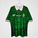 Camiseta retro de local de la selección nacional de México, Copa I, 1998, para hombre, color verde