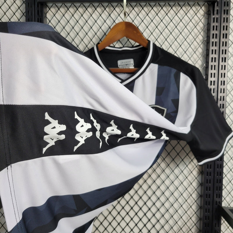 Camiseta de aficionado Kappa del Botafogo Home 19/20 para hombre - Blanco y negro